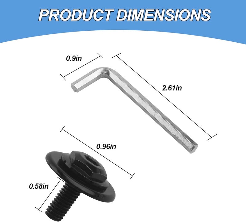 Screw Man RW9157 Replacement Fastening Kit, 2 Screw and 1 Allen Key Fit for Rockwell Sonicrafter RK5100K Through RK5108K RK5112K RK2514K2 Oscillating Multitool - Image 2